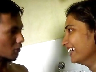Beautifull Desi girl Blowjob in the shower -..