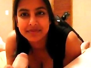 Dirty Indian Sucking Her Lovers Cock - 3 min