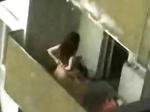 Couple enjoying sex on Terrace recorded with..